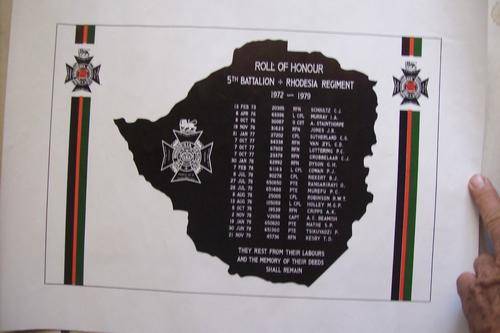 RHODESIA ROLL OF HONOUR 1972-1979