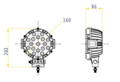 HEAVY DUTY 51W  LED SPOTLIGHT FOR ALL 4X4 and SUV