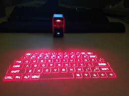 Red Bluetooth Laser Projection Keyboard