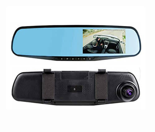 Full 1080P HD Vehicle Blackbox DVR Rear View Mirror