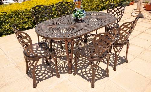 6 Seater Aluminium Garden Set