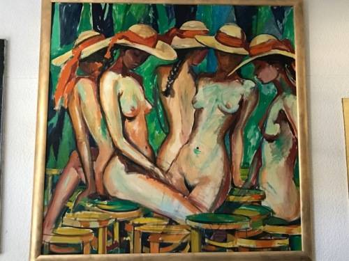 STUNNING GLAMOROUS  LARGE  NUDE  SIGNED  BY -PELLING-