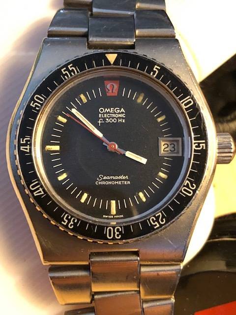 STUNNING VINTAGE OMEGA SEA MASTER CHRONOMETER ELECTRONIC  f 300 Hz