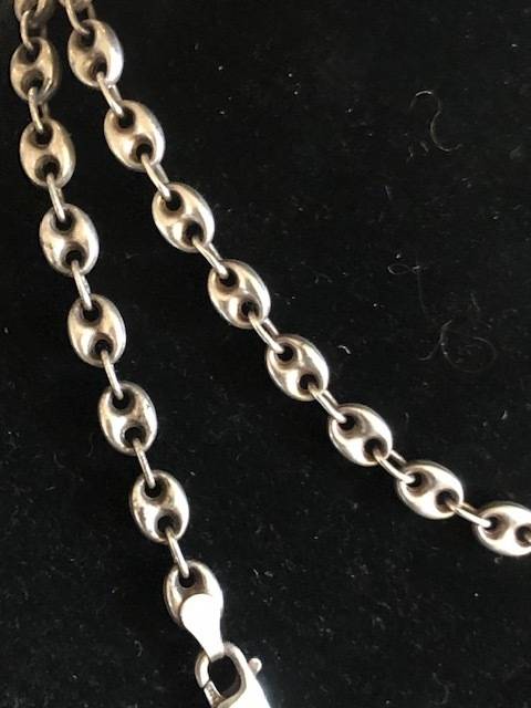 LONG 720mm STERLING SILVER GUCCI CHAIN