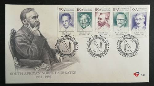 RSA FDC 6.46 & 6.47 1996: South African Nobel Laureates