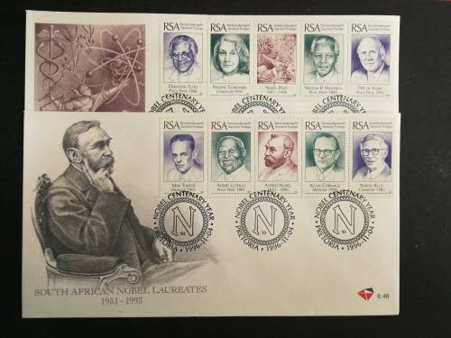 RSA FDC 6.46 & 6.47 1996: South African Nobel Laureates