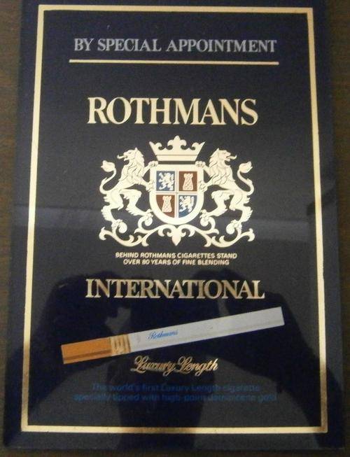 Rothmans Cigarette Sign