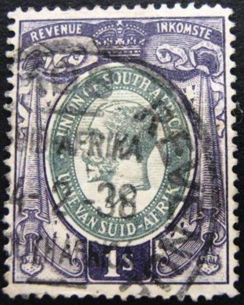 Kings Head 1 shilling Revenue Stamp