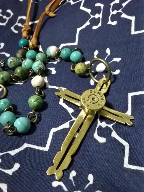 One of a kind Bullet Cross Rosary