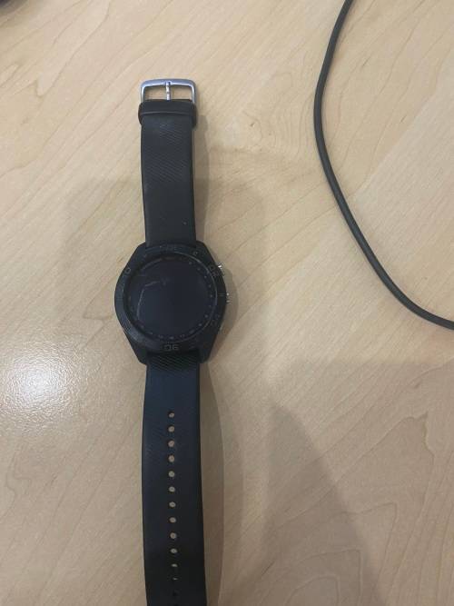 Garmin Approach S60 Golf Watch - Black with Black Silicone Band