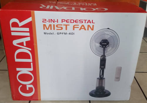 GOLDAIR 2 in 1 Pedestal Mist Fan - GPFM401