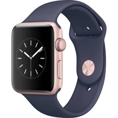 Apple Smart Watch Series 2 38mm Gold Aluminium Case/Midnight Blue Sport Band