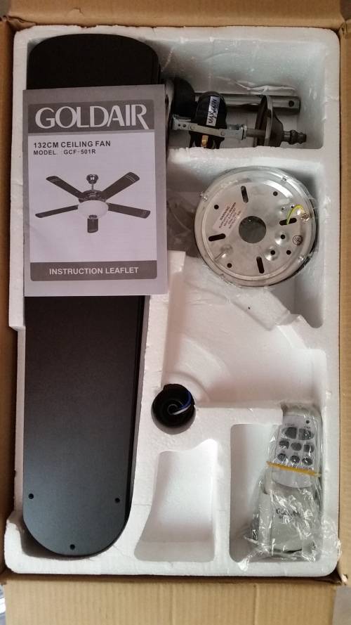 Goldair 132cm 5 Blade Ceiling Fan (GCF-501R)