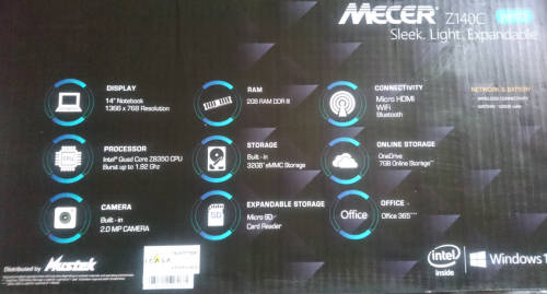 Mecer Z140C Web NoteBook (Display Unit - Please Read)