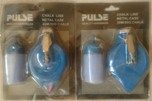 Pulse 30m Metal Case Chalk Line + 50g Chalk Dust (R20 Additional Per Set)