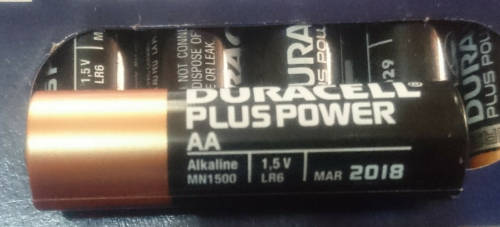 AA Duracell Plus Power Exp:2018 (Battery Life 1.45V - 1.5V - Unpackaged But New!) 1 Bid for 10 Piece