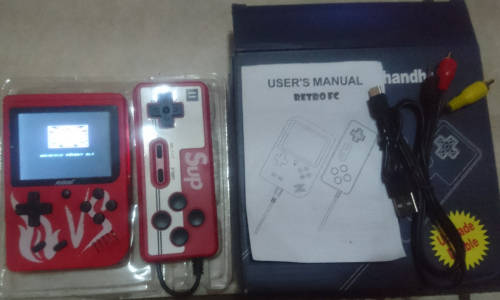 Andowl 2 Player Handheld Console with all your favorite classics (Connect to Your TV)
