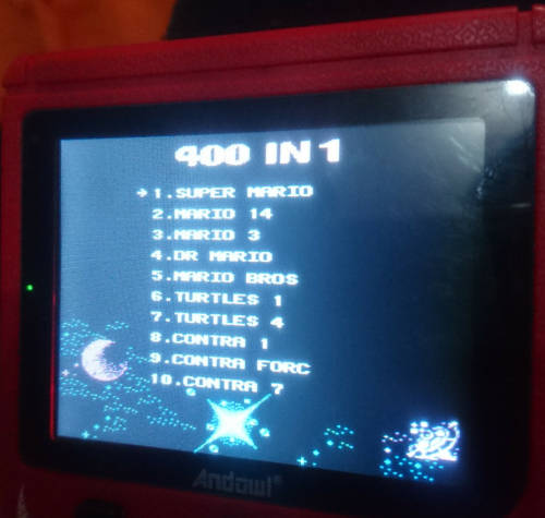 Andowl 2 Player Handheld Console with all your favorite classics (Connect to Your TV)