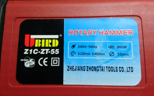 900W U-Bird Rotary Hammer Drill (Display - As New - Complete!)