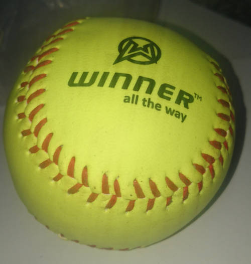 12" Winner Softball - Perfect for Training! - Cork Rubber Centre