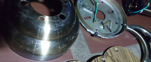 132cm 5 Blade 1 Light Ceiling Fan (Unfortunately no lamp shape - 100% working order)