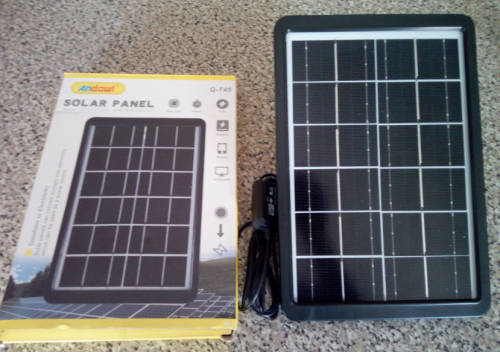 8W/7.2V Open Circuit Mono Solar Panel with 5 meter lead and stand (Please Read)