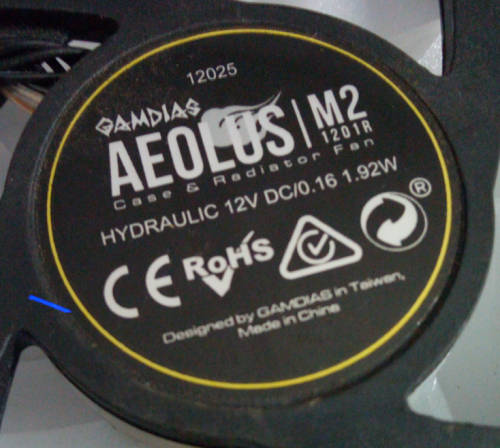Gamdias Aeolus m2-1201r (12v Gaming Fan) - Fan Only
