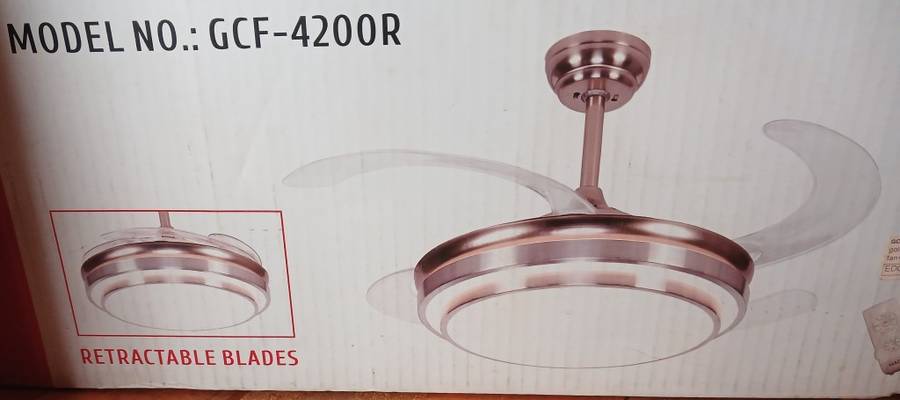 Goldair Retractable 4 Blade Ceiling Fan - Display Unit - Mild Package Wear