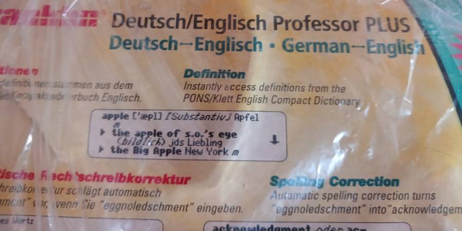 Franklin Deutsh/English Professor Plus Digital Translator