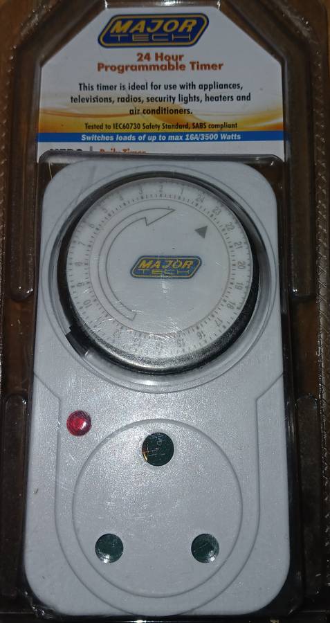 Majortech 16A 24hr timer