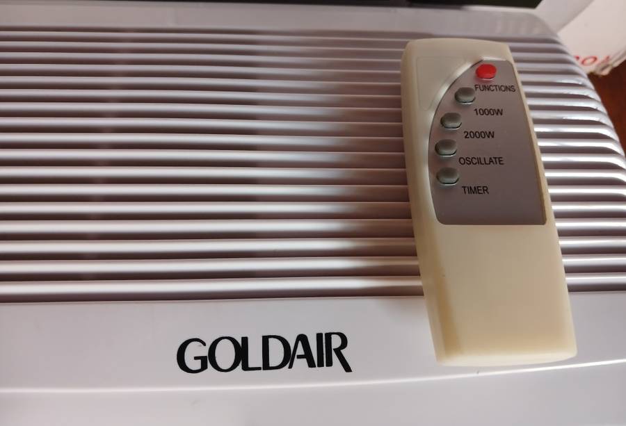 Please Read - Goldair PTC Wall Mounted Fan/Heater GWP-2000A (Remote Controlled) Package Wear