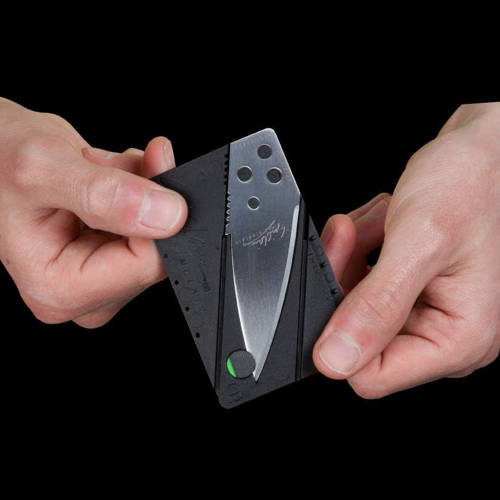 Credit Card Outdoor Camping Folding Pocket Knife Mini Survival Knife