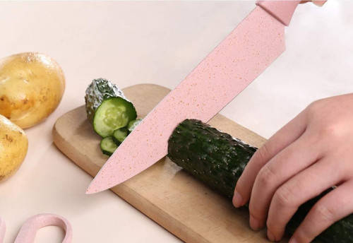 6-piece kitchen knife set, chef`s tooth-cutting practical vegetable and fruit knife