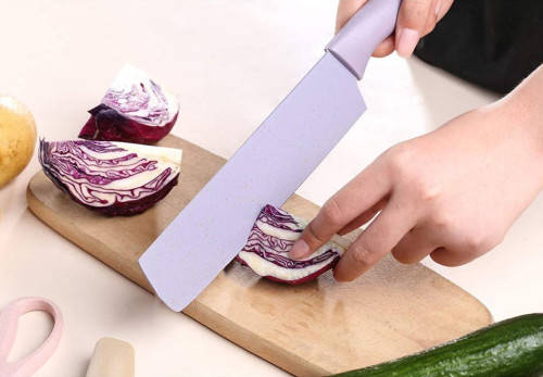 6-piece kitchen knife set, chef`s tooth-cutting practical vegetable and fruit knife