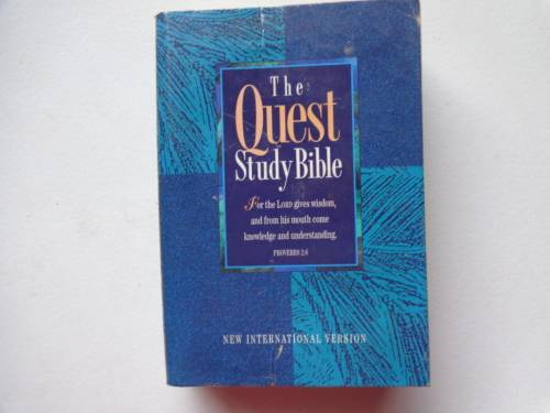 The Quest Study Bible NIV soft cover book  covered with plastic wrap - read further