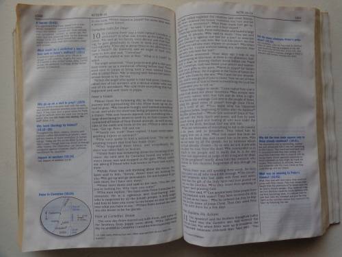 The Quest Study Bible NIV soft cover book  covered with plastic wrap - read further