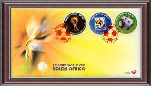 Philately 8:  World cup soccer. B6.a 2010 FDC 7.166 FIFA