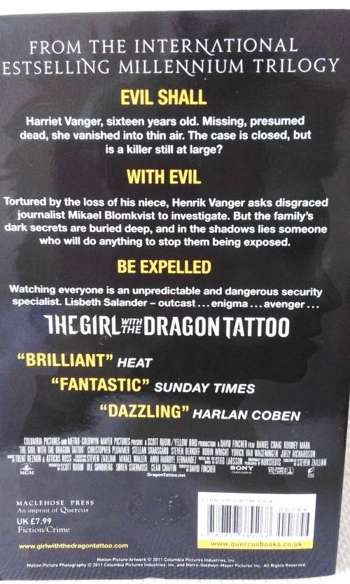 THE GIRL WITH THE DRAGON TATTOO BY STIEG LARSSON