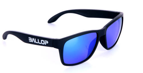 *In Stock* Ballop Blue Mirror, Black Framed PC Lens Sunglasses Imported- made in Korea