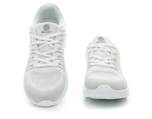 Mix White with a touch of dove grey Ballop knit Sneakers for Men and Woman