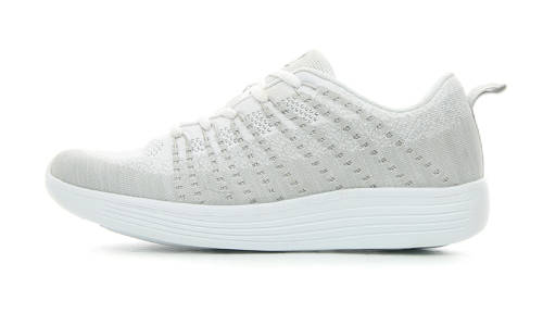 Mix White with a touch of dove grey Ballop knit Sneakers for Men and Woman