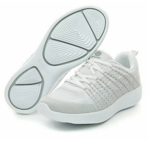 Mix White with a touch of dove grey Ballop knit Sneakers for Men and Woman