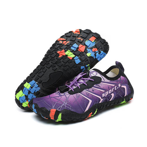 Gradient Purple Aqua / beach barefoot shoes SA size 4