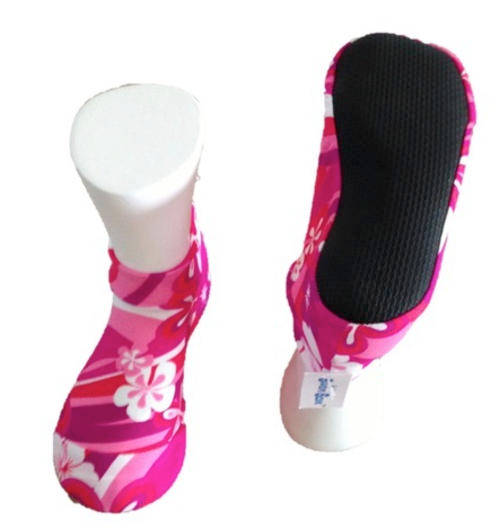Kids Pattern Pink Aqua/Airline Socks/ Swim Sox (Size XS to L)