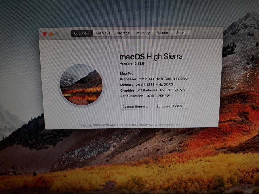 2x Xeon APPLE Mac Pro 5,1