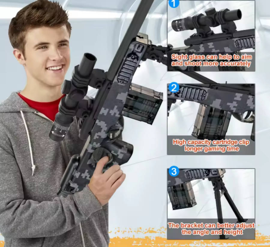 M24 Elite Toy Gun Rifle with Soft Bullet - Exciting and Safe Outdoor Play for Kids