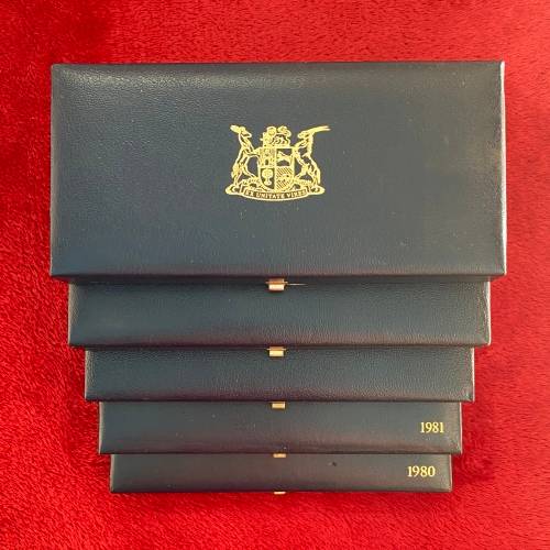 Nice Collection (5 Sets) of RSA 2nd Decimal Proof Sets [1980 to 1984]