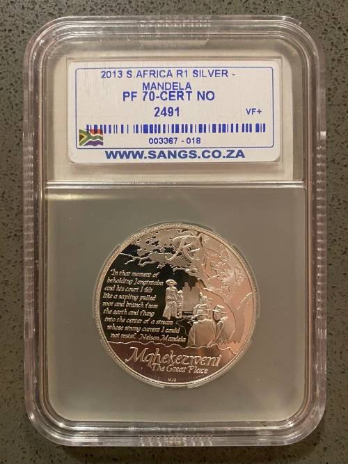 Graded Proof RSA 2013 Silver R1: NGC PF70