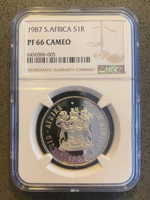 Graded Proof RSA 1987 Silver R1: NGC PF66CA