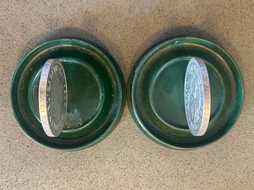 Beautiful Pair of Rhodesia 1953 Crowns (5s) BOTH VARIATIONS - Bid per Coin